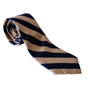 VTG Brownstone Silk Stripe Tie Work Business Preppy College Academia Wedding